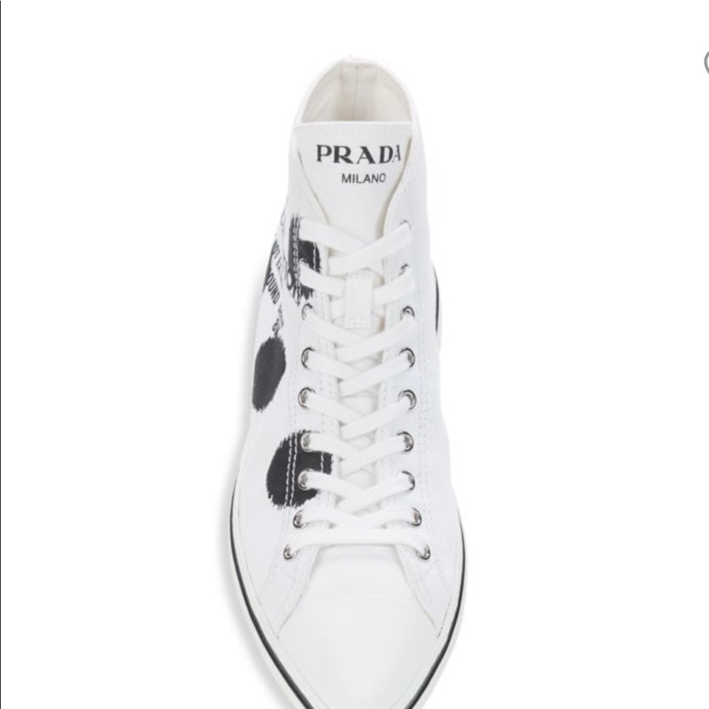 PRADA pointed toe sneakers